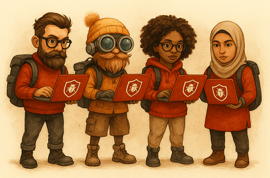 Équipe DebugMoi - Développeurs collaborant sur un projet de cybersécurité